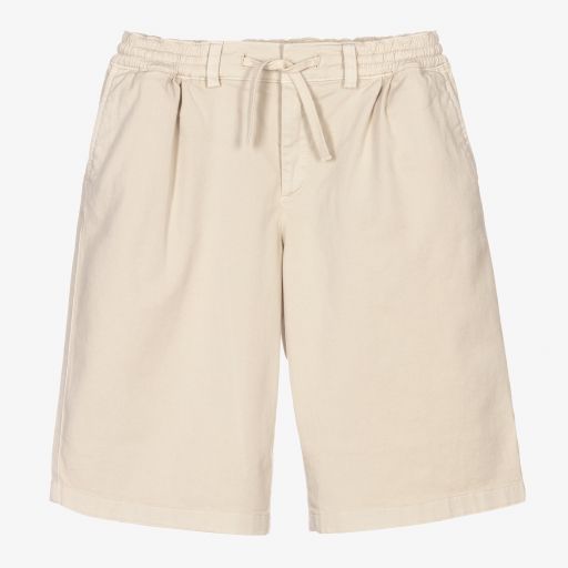 Dolce & Gabbana-Teen Ivory Cotton Shorts | Childrensalon Outlet