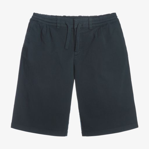 Dolce & Gabbana-Teen Navy Blue Cotton Shorts | Childrensalon Outlet