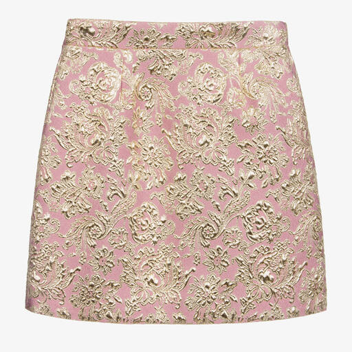 Dolce & Gabbana-Юбка из розовой парчи для подростков | Childrensalon Outlet