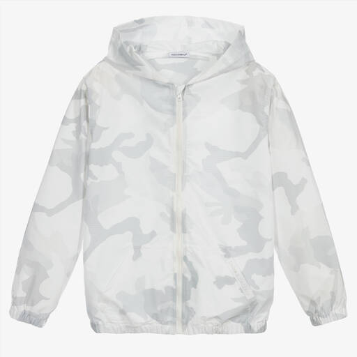 Dolce & Gabbana-Veste camouflage blanche Ado | Childrensalon Outlet