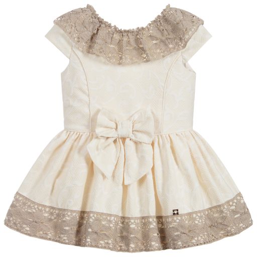 Dolce Petit-Girls Ivory Lace Dress | Childrensalon Outlet