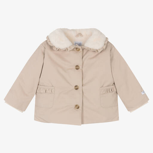 Donsje Amsterdam Childrens Girls Jackets In Beige