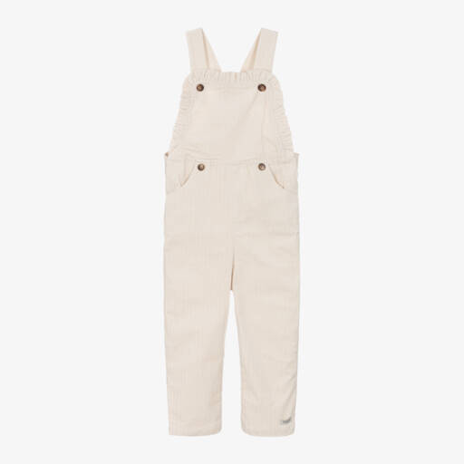 Donsje-Boys Beige Corduroy Overalls | Childrensalon Outlet