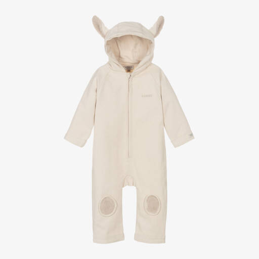 Donsje-Boys Ivory Twill Pramsuit | Childrensalon Outlet