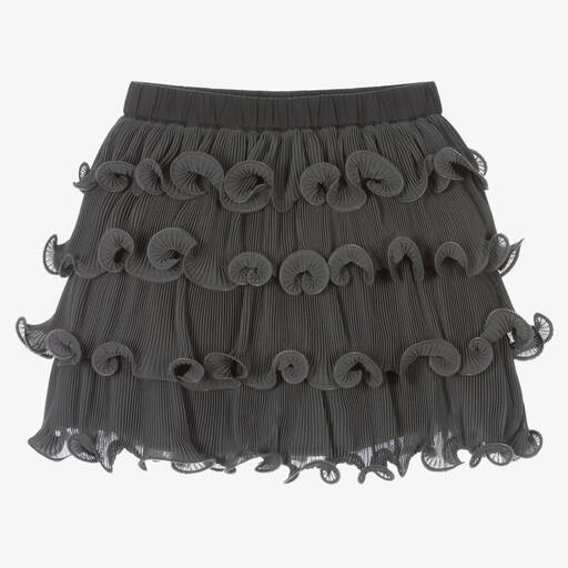 Donsje-Серая плиссированная юбка из крепа | Childrensalon Outlet