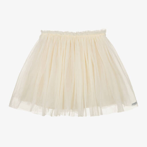 Donsje-Girls Off-White Tulle Skirt | Childrensalon Outlet