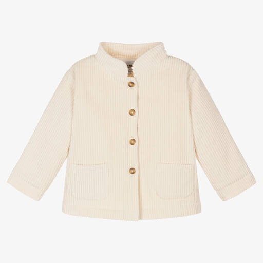 Donsje-Ivory Cotton Corduroy Jacket | Childrensalon Outlet