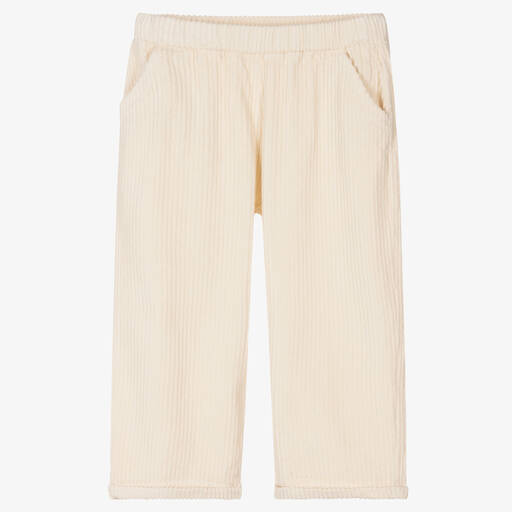 Donsje-Ivory Cotton Corduroy Trousers | Childrensalon Outlet