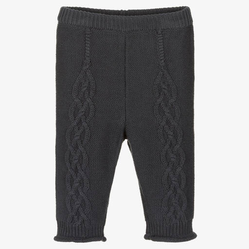 Donsje-Navy Blue Knitted Trousers | Childrensalon Outlet