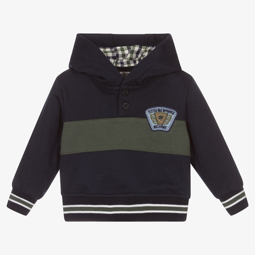 Dr. Kid-Baby Boys Blue Hoodie | Childrensalon Outlet