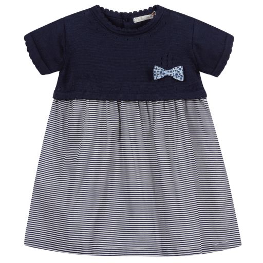 Dr. Kid-Baby Girls Blue Dress Set | Childrensalon Outlet