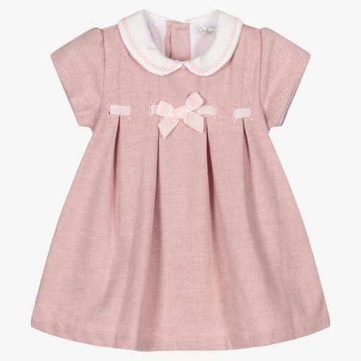 Dr. Kid-Baby Girls Pink Cotton Dress | Childrensalon Outlet