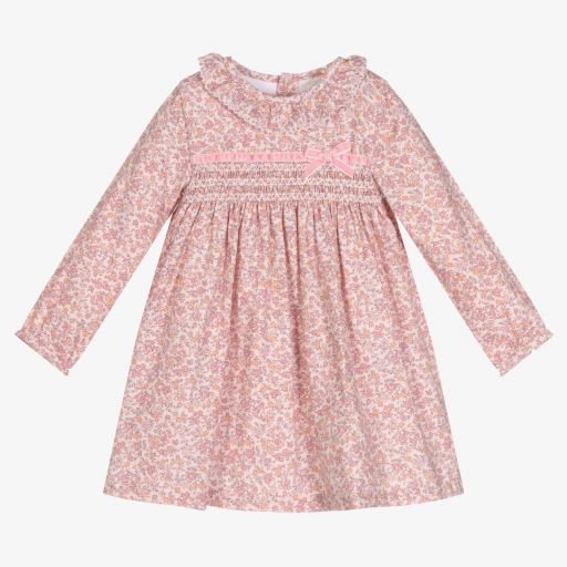 Dr. Kid-Baby Girls Pink Floral Dress | Childrensalon Outlet