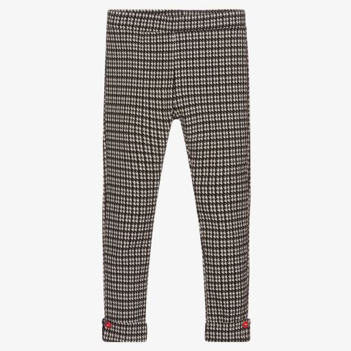 Dr. Kid-Black Houndstooth Leggings | Childrensalon Outlet