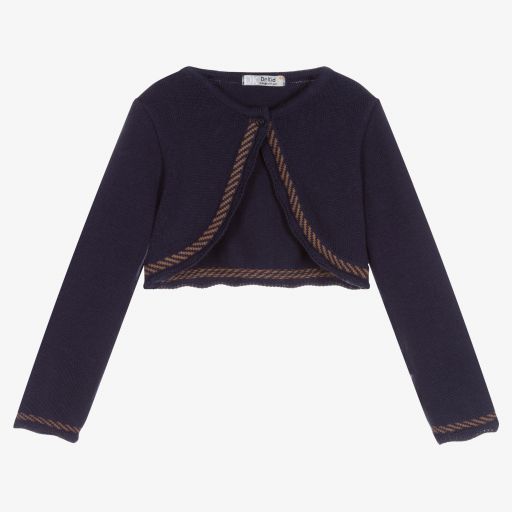 Dr. Kid-Blue Knitted Bolero Cardigan | Childrensalon Outlet