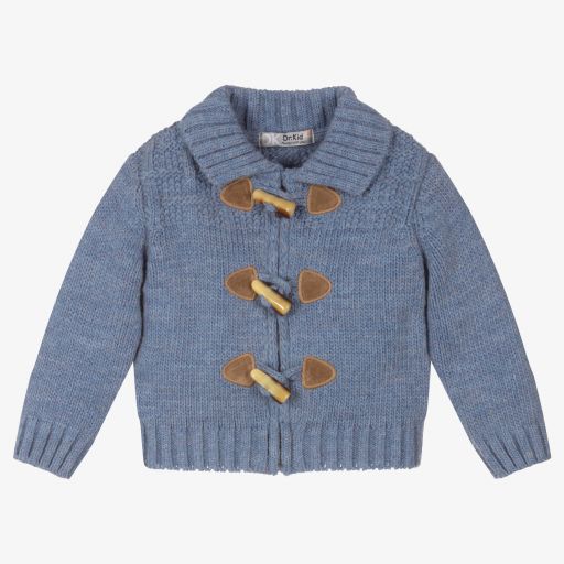 Dr. Kid-Blue Knitted Wool Cardigan | Childrensalon Outlet