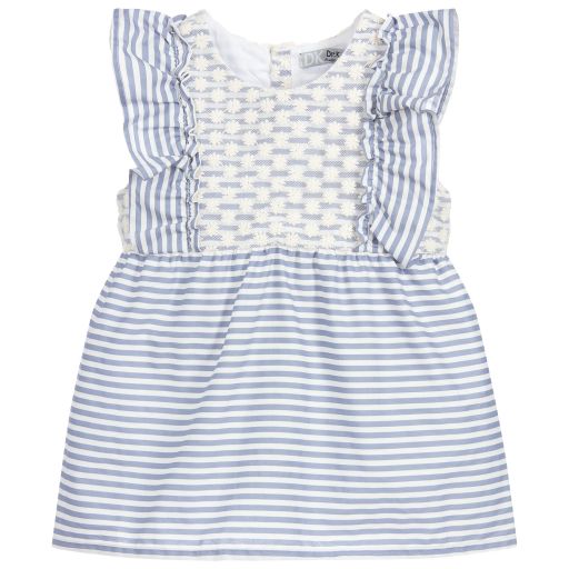 Dr. Kid-Blue Striped Cotton Blouse | Childrensalon Outlet