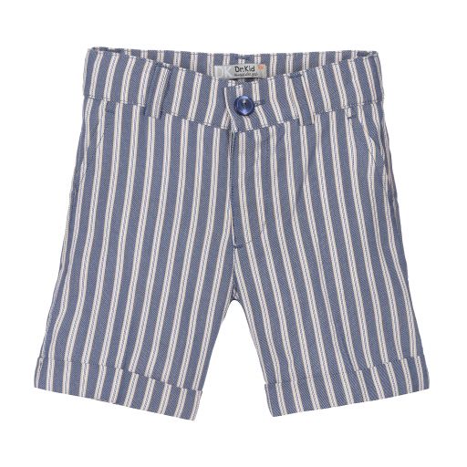 Dr. Kid-Blue Striped Cotton Shorts | Childrensalon Outlet