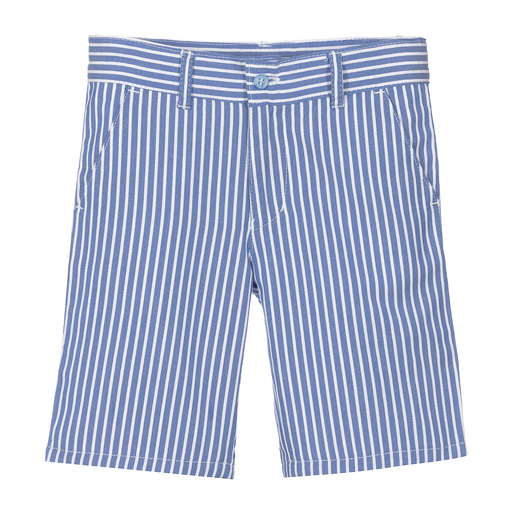 Dr. Kid-Blue & White Striped Shorts | Childrensalon Outlet