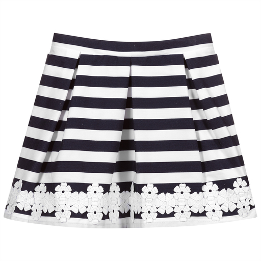Dr. Kid-Blue & White Striped Skirt | Childrensalon Outlet