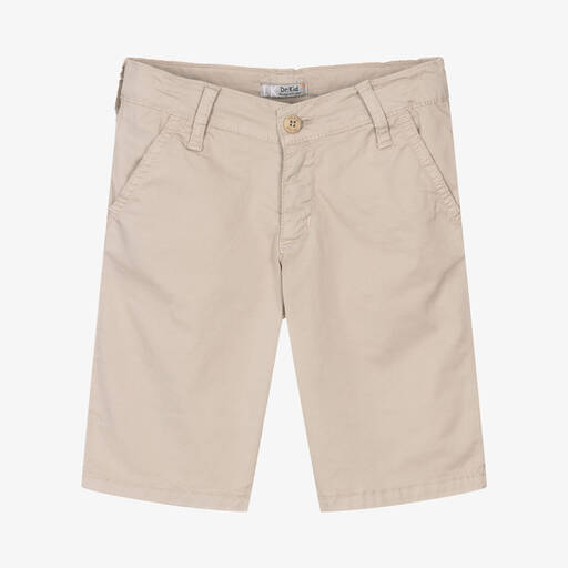 Dr. Kid-Boys Beige Cotton Shorts | Childrensalon Outlet