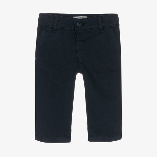 Dr. Kid-Boys Blue Cotton Chinos | Childrensalon Outlet