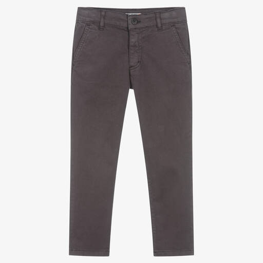 Dr. Kid-Boys Dark Grey Cotton Trousers | Childrensalon Outlet