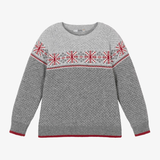 Dr. Kid-Boys Grey Wool Blend Sweater | Childrensalon Outlet