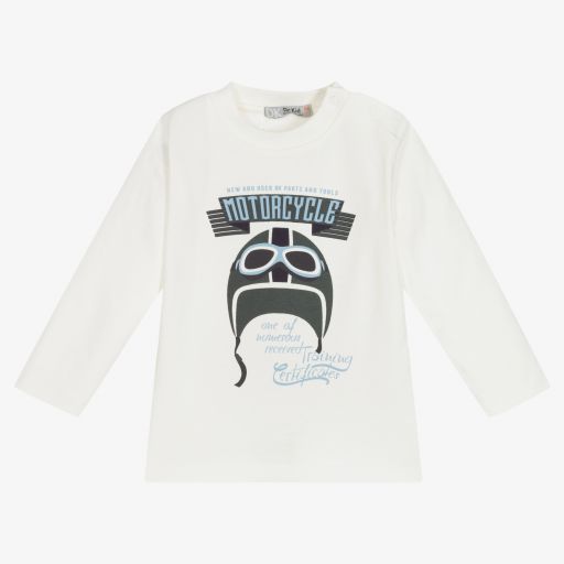 Dr. Kid-Boys Ivory Cotton Top | Childrensalon Outlet