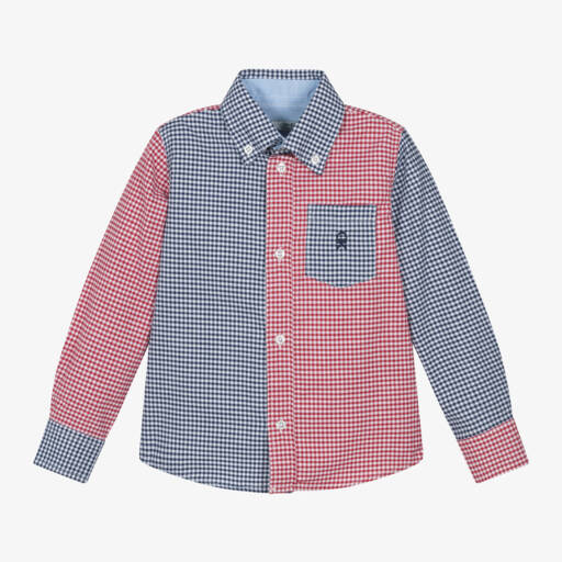 Dr. Kid-Boys Long Sleeve Checkered Shirt | Childrensalon Outlet