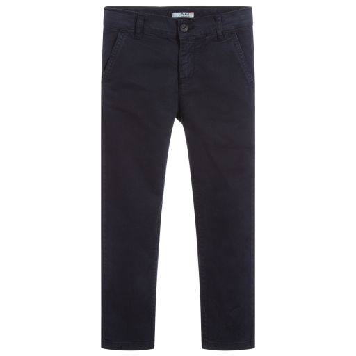 Dr. Kid-Boys Navy Blue Chino Trousers | Childrensalon Outlet