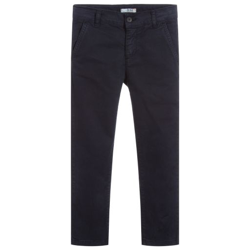 Dr. Kid-Boys Navy Blue Chino Trousers | Childrensalon Outlet