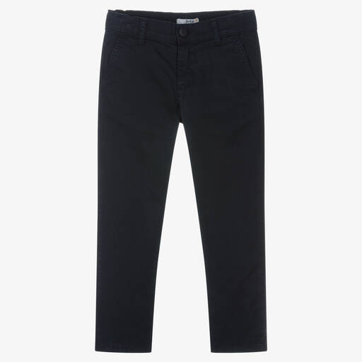 Dr. Kid-Boys Navy Blue Cotton Trousers | Childrensalon Outlet