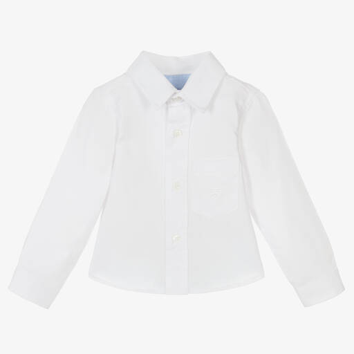 Dr. Kid-Boys White Cotton Shirt | Childrensalon Outlet