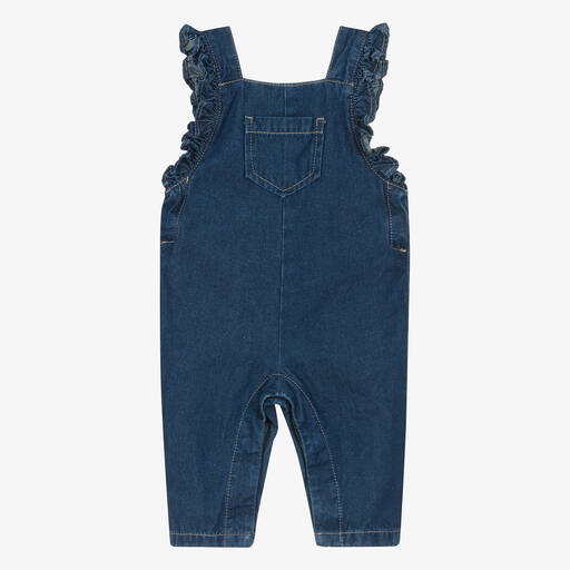 Dr. Kid-Girls Blue Denim Dungarees | Childrensalon Outlet