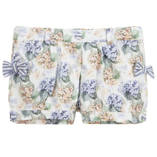 Dr. Kid-Girls Cotton Floral Shorts | Childrensalon Outlet