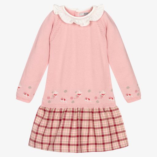 Dr. Kid-Girls Pink Cotton Blend Dress | Childrensalon Outlet