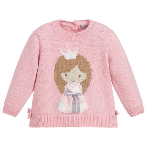 Dr. Kid-Girls Pink Cotton Sweater | Childrensalon Outlet