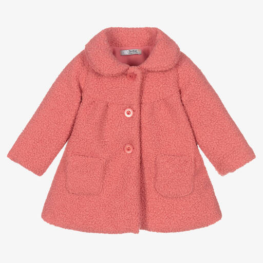 Dr. Kid-Manteau rose en polaire Fille | Childrensalon Outlet