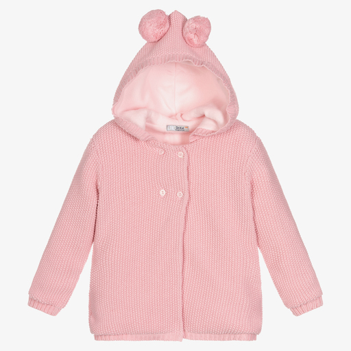 Dr. Kid-Girls Pink Knitted Cardigan | Childrensalon Outlet