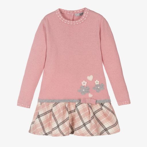 Dr. Kid-Girls Pink Wool Blend Dress | Childrensalon Outlet
