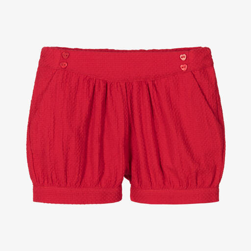 Dr. Kid-Rote Baumwollshorts für Mädchen | Childrensalon Outlet