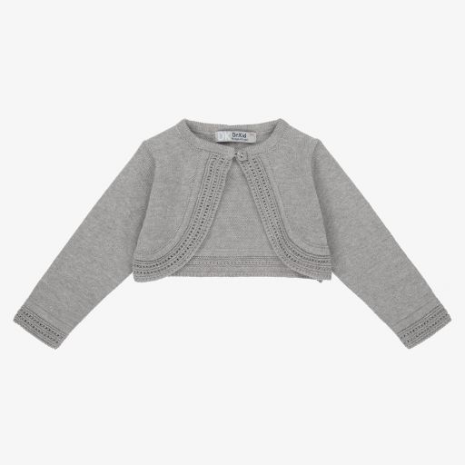 Dr. Kid-Grey Cotton Blend Cardigan | Childrensalon Outlet