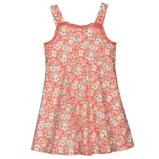 Dr. Kid-Pink Floral Cotton Dress | Childrensalon Outlet