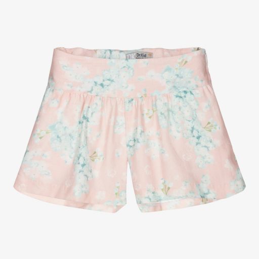 Dr. Kid-Rosa, geblümte Leinenshorts | Childrensalon Outlet