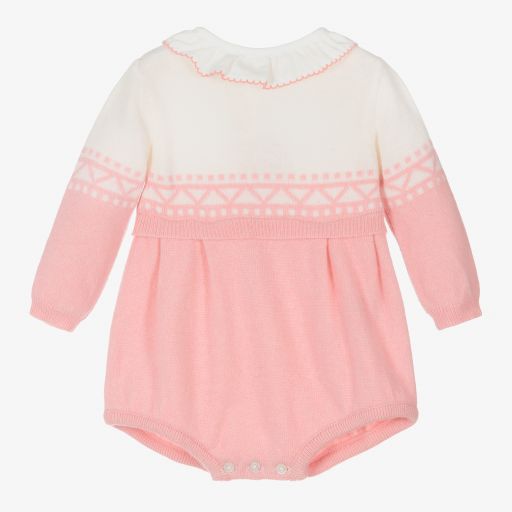 Dr. Kid-Pink Knitted Baby Shortie | Childrensalon Outlet