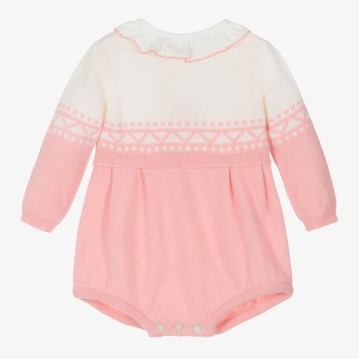 Dr. Kid-Pink Knitted Baby Shortie | Childrensalon Outlet
