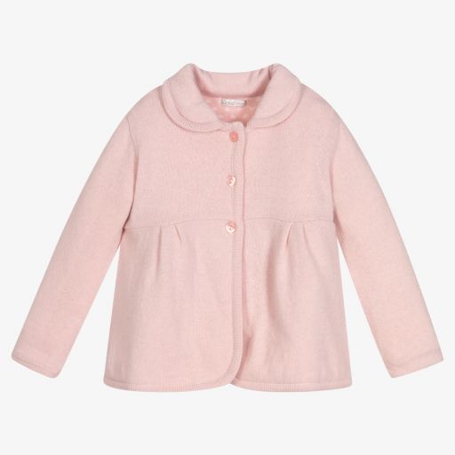 Dr. Kid-Pink Knitted Pram Coat | Childrensalon Outlet