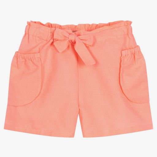 Dr. Kid-Pink Linen & Cotton Shorts | Childrensalon Outlet