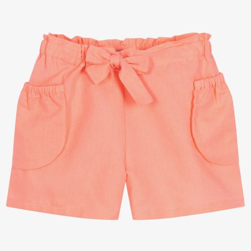 Dr. Kid-Rosa Leinen- und Baumwollshorts | Childrensalon Outlet